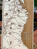 Appalachian Trail - Historic Map on Wood