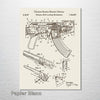 AK-47 Rifle - Patent on Wood