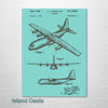 C130 Airplane - Patent on Wood