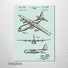C130 Airplane - Patent on Wood