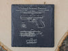 American Handgun Patent Coasters - Slate