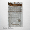 Savannah Squares - Street Map on Wood