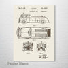 Fire Truck - Patent on Wood