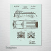 Fire Truck - Patent on Wood