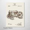 Henry Ford Tractor - Patent on Wood