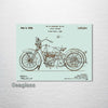 Harley Davidson Cycle Support - Patent on Wood