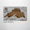 Lake Superior - Street Map on Wood