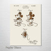 Mickey Mouse - Patent on Wood