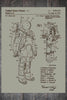 Space Suit - Patent on Wood