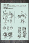 Iron Man Suit - Patent on Wood
