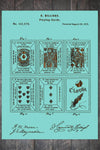 Playing Cards - Patent on Wood