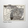 Michigan - Historic Map 1844